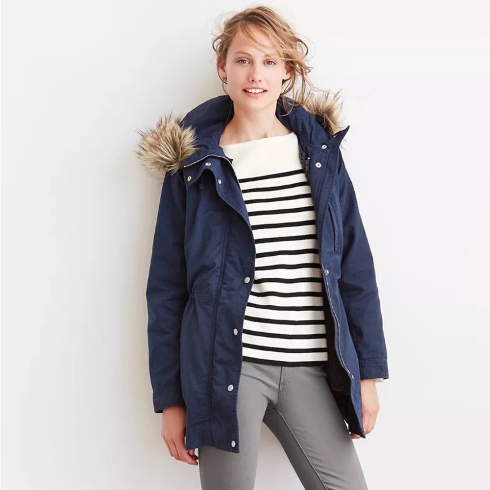 Gap XS sherpa lined parka jacket 2 in 1 jacket/ 2-in-1 parka jacket